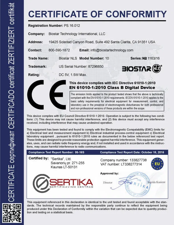 Conformity standard 2